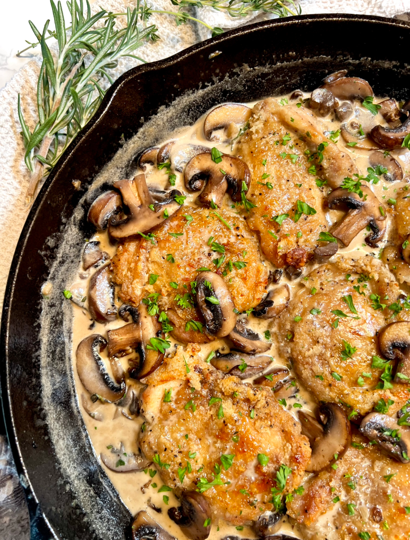 Chicken Methi Mushroom