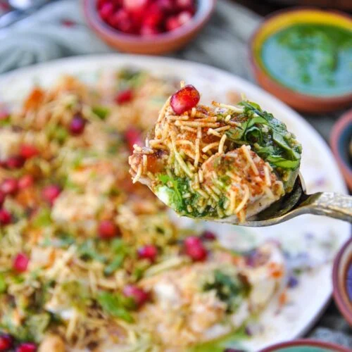 Aloo Chana Papdi Chat